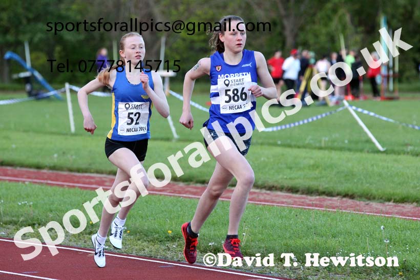 3000 metres, 2021 North East Grand Prix No. 2, Monkton, Wednesday, May 19th. Photo: David T. Hewitson/Sports for All Pics